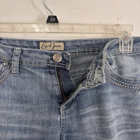 EARL JEANS Women's RN#89302 STRAIGHT‎ LEG Stretch Medium Wash - Size 6 - Picture 4 of 14